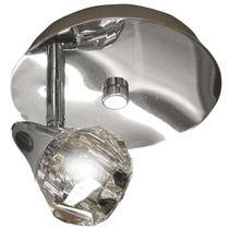 Spot Base Diamont Circular Aco Regulavel Base G-9 1 Lamp. Gelinho Max. 35w