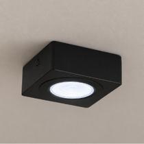 Spot Beiral Led Incluso de teto 6500k Branco Frio Bivolt Quadrado Preto ALUT000671 Alut By Avant Spot Beiral Led Incluso de teto 6500k Branco Frio Bivolt Quadrado Preto ALUT000671 Alut By Avant