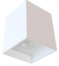 Spot Box Sobrepor Quadrado Para Gu10 Moon - Branco