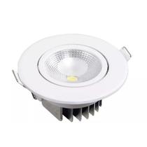 Spot Cob Led Redondo Embutir 5w Branco Quente 3000K Bivolt