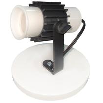Spot Com Aletas Branco para 1 Lâmpada LED Foco Direcional