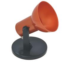 Spot corneta direcionavel 1 lampada de plastico preto com cobre - gazplast
