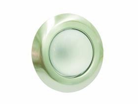 Spot de embutir base e27 led 6w aço escovado