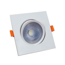 Spot de embutir base quadrada Easy LED com driver 3W 6400K branco Bronzearte