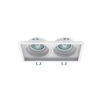 Spot De Embutir Branco Duplo Recuado 2x Dicroica Interlight 4717