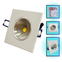 Spot De Embutir Com Led Integrado 7W Bivolt Quadrado