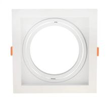 Spot de Embutir Conecta AR111 Quadrado Recuado Branco 17cm Evoled