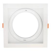 Spot de Embutir Conecta AR111 Quadrado Recuado Branco DL146AR111W Bella Spot de Embutir Conecta AR111 Quadrado Recuado Branco DL146AR111W Bella