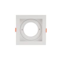 Spot de Embutir Conecta AR70 Quadrado Recuado Branco 13cm Evoled