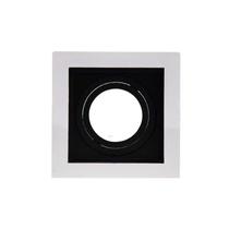 Spot de Embutir Conecta AR70 Quadrado Recuado Preto e Branco DL146AR70WB Bella Spot de Embutir Conecta AR70 Quadrado Recuado Preto e Branco DL146AR70WB Bella