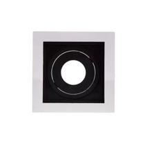 Spot de Embutir Conecta MR11 Quadrado Recuado Branco e Preto 10cm Evoled Spot de Embutir Conecta MR11 Quadrado Recuado Branco e Preto 10cm Evoled