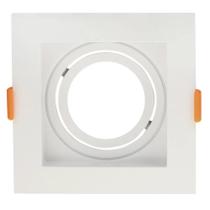 Spot de Embutir Conecta MR16 Dicroica Quadrado Recuado Branco 10cm Evoled