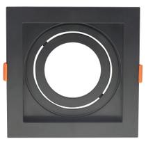 Spot de Embutir Conecta Par 20 Quadrado Recuado Preto DL146PAR20B Bella