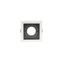 Spot de Embutir Conecta Par 30 Quadrado Recuado Branco e Preto 17cm Evoled Spot de Embutir Conecta Par 30 Quadrado Recuado Branco e Preto 17cm Evoled