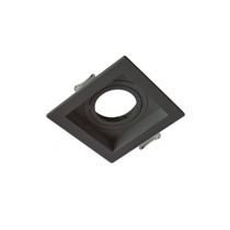 Spot de Embutir Dicroica Quadrado MR16 Face Recuada Preto
