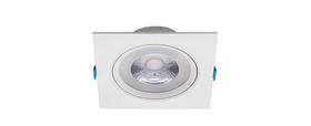 Spot de Embutir Easy 14x14cm Branco Quadrado Led 12W 30 Bivolt 3000k Quente Stella
