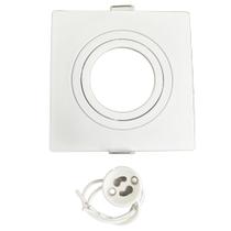 Spot de Embutir Embutido de Teto MR16 Quadrado Plano Branco - Moon