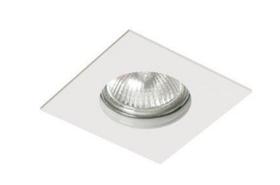 Spot de Embutir fixo quadrado para lâmpada dicróica (MR16) cor: branca - NS1002B