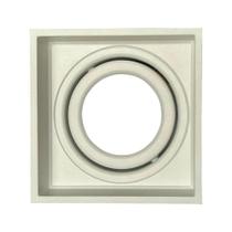 Spot de Embutir Hub Microborda Recuado Quadrado P/ 1 Lâmpada Dicróica MR16 GU10 Bivolt Luminatti