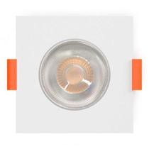 Spot de Embutir LED 3W Luz Amarela Bivolt Quadrado Bronzearte