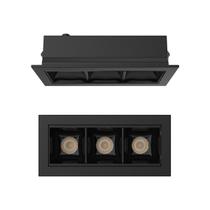 Spot de Embutir Luminária Led 3 foco 6w 3000k 12 Branco
