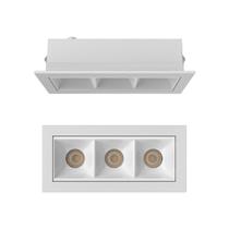 Spot de Embutir Luminária Led 3 foco 6w 3000k 34 Branco Spot de Embutir Luminária Led 3 foco 6w 3000k 34 Branco