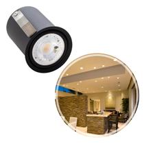 Spot De Embutir MICROBORDA 6CM Preto P/ MR16 GU10 4446 Vettro ST2934