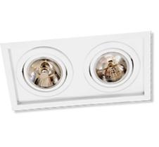 Spot De Embutir Módulo Duplo MF134 Par20 Branco Face Recuada Metal Técnica Spot De Embutir Módulo Duplo MF134 Par20 Branco Face Recuada Metal Técnica