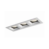 Spot de Embutir Newline Flat para 3 Lâmpadas Par 20 E27 Bivolt Branco / Preto