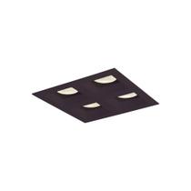 Spot De Embutir Newline Flat Para 4 Lâmpadas Mr16 Gu10 Bivolt Preto Spot De Embutir Newline Flat Para 4 Lâmpadas Mr16 Gu10 Bivolt Preto