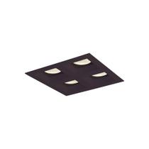 Spot de Embutir Newline Flat para 4 Lâmpadas MR16 GU10 Bivolt Preto Spot de Embutir Newline Flat para 4 Lâmpadas MR16 GU10 Bivolt Preto