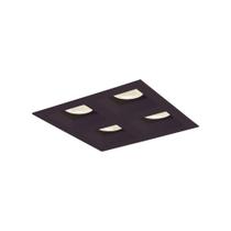 Spot de Embutir Newline Flat para 4 Lâmpadas Par 20 E27 Bivolt Preto Spot de Embutir Newline Flat para 4 Lâmpadas Par 20 E27 Bivolt Preto