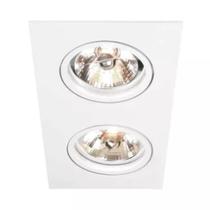 Spot de Embutir Newline Lisse II Retangular Duplo Branco