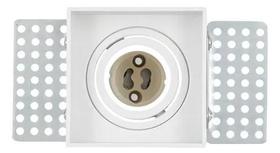 Spot de embutir no frame quadrado direcionavel mr11 6,5x6,5x3cm pvc branco gaya gy8262 Spot de embutir no frame quadrado direcionavel mr11 6,5x6,5x3cm pvc branco gaya gy8262
