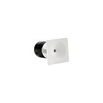 Spot De Embutir Nordecor Auko Ono Mini Quadrado Led Alto Irc 90 1w Bivolt Branco 3000k Luz Amarela 6534