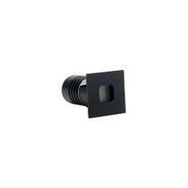 Spot De Embutir Nordecor Domy Nam Mini Quadrado Led Alto Irc 90 1w Bivolt Preto 3000k Luz Amarela 6527