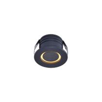 Spot De Embutir Nordecor Nobi Mini Led 3w Bivolt Preto 3000k Luz Amarela