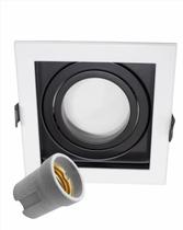 Spot de Embutir para Lâmpada Par20 Led Direcionável Quadrado Recuado