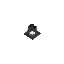 Spot De Embutir Para Móvel Stella Mini Móbili Quadrado Led Alto Irc 90 1,5w Bivolt Preto - 3000k - Luz Amarela