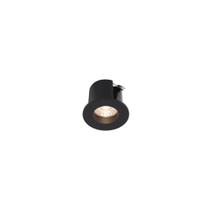 Spot De Embutir Para Móvel Stella Mini Móbili Redondo Led Alto Irc 90 1,5w Bivolt Preto - 3000k - Luz Amarela