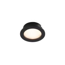 Spot De Embutir Para Móvel Stella Móbili Redondo Led Alto Irc 90 2,5w Bivolt Preto - 3000k - Luz Amarela