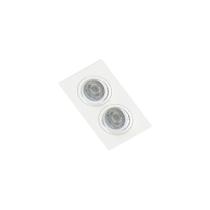 Spot De Embutir Plano Save Energy Para 2 Lâmpadas Mr16 Gu10 Bivolt Branco Spot De Embutir Plano Save Energy Para 2 Lâmpadas Mr16 Gu10 Bivolt Branco