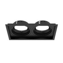 Spot de Embutir Preto Duplo Recuado 2x AR70 - Interlight - IL4705-PM