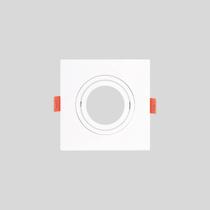 Spot de Embutir Quadrado Branco MR11 Mini Dicroica GU10 Direcionável Plano 7,5cm Spot de Embutir Quadrado Branco MR11 Mini Dicroica GU10 Direcionável Plano 7,5cm
