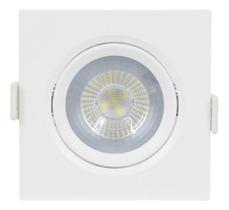 Spot De Embutir Quadrado Led 12W Luz Amarela Bivolt Inspire