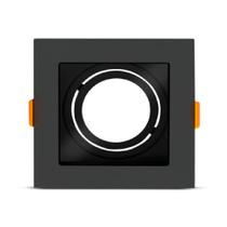 Spot de embutir quadrado preto par20 - lumanti