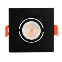 Spot de embutir quadrado preto para lâmpada dicroica mr16 Spot de embutir quadrado preto para lâmpada dicroica mr16