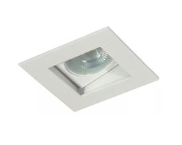 Spot de embutir quadrado recuado direcionável alumínio branco para LED Dicróica Gu10 PAR16 MR16 Spot de embutir quadrado recuado direcionável alumínio branco para LED Dicróica Gu10 PAR16 MR16