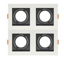 Spot de Embutir Quadrado Recuado Quadruplo Par 30 Direcionável Spot de Embutir Quadrado Recuado Quadruplo Par 30 Direcionável