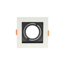 Spot De Embutir Recuado Astraled Berenices Para Lâmpada Par 20 Quadrado Branco Preto Sp-7622 Spot De Embutir Recuado Astraled Berenices Para Lâmpada Par 20 Quadrado Branco Preto Sp-7622